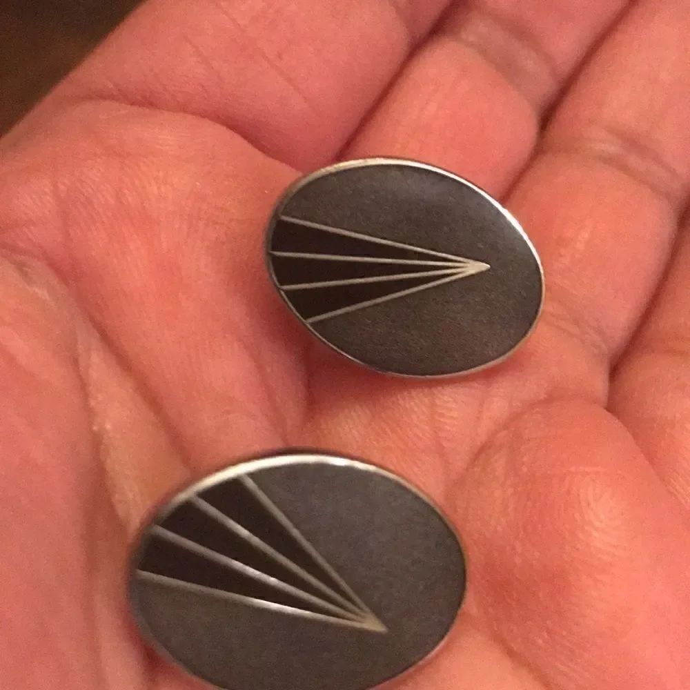Vintage Art Deco clip-on earrings by Roman